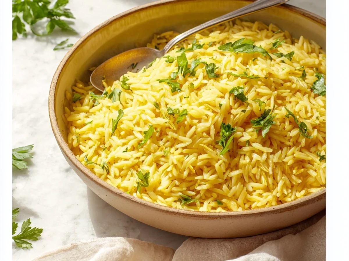 Flavorful Orzo Rice Pilaf: A Hearty Weeknight Side - Image 1