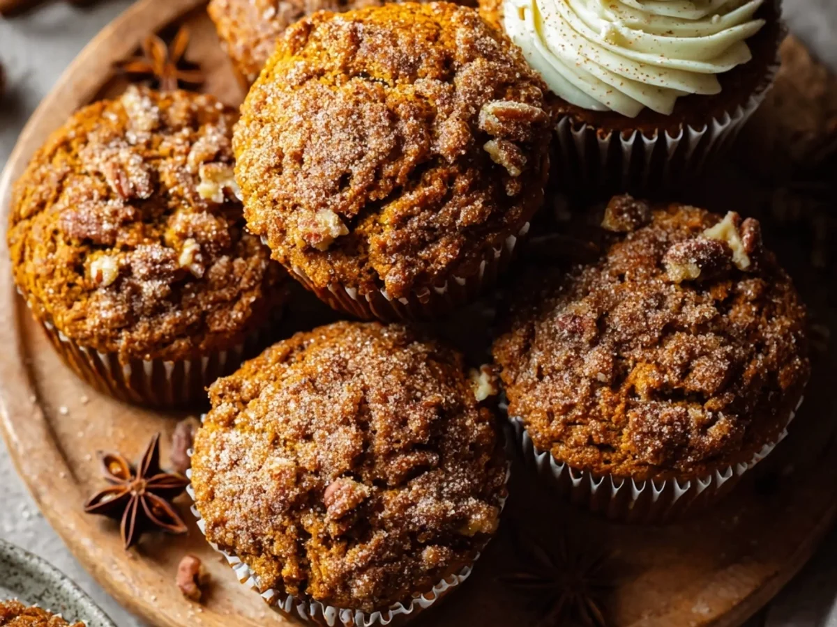 Fluffy Spiced Pumpkin Muffins: A Fall Morning Treat - Image 1