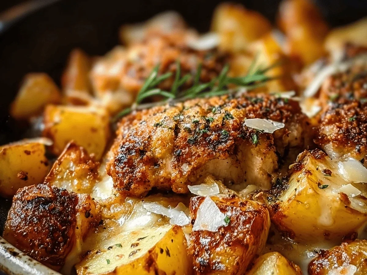 Garlic Parmesan Chicken & Potatoes: A Sheet Pan Dinner - Image 1
