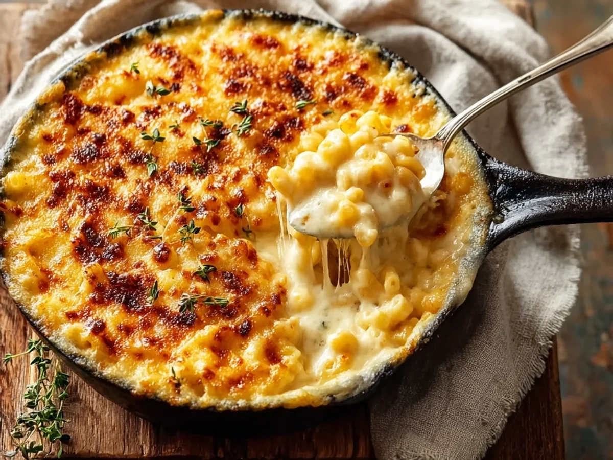Golden Baked Mac and Cheese with a Crunchy Topping - Image 1