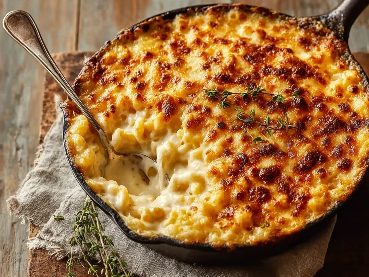 Golden Baked Mac and Cheese with a Crunchy Topping - Image 2