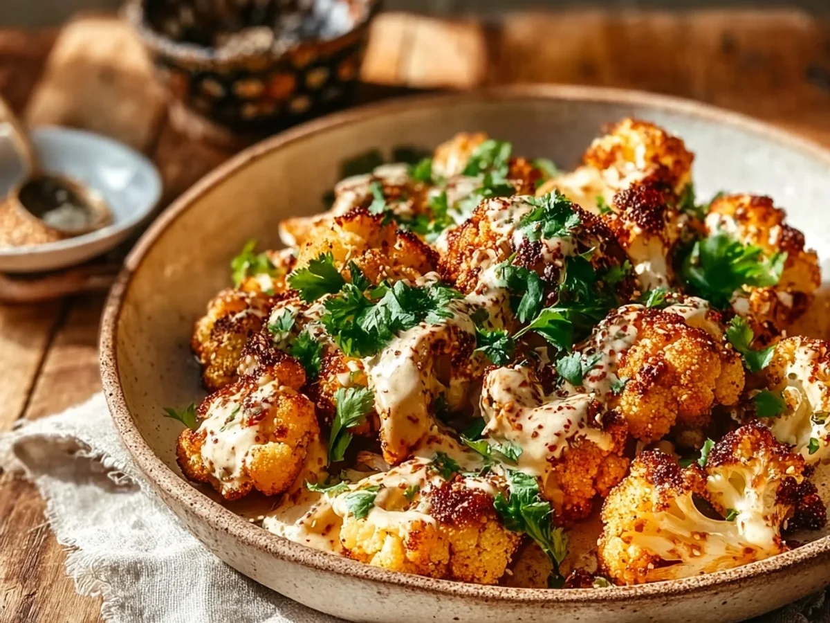 Golden Moroccan Cauliflower & Tangy Tahini Honey - Image 2