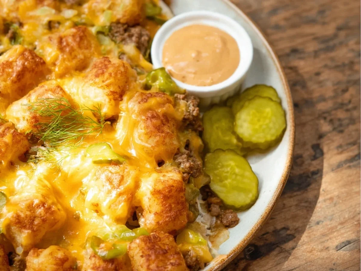 Hearty Big Mac Tater Tot Casserole: Diner Style Comfort - Image 1
