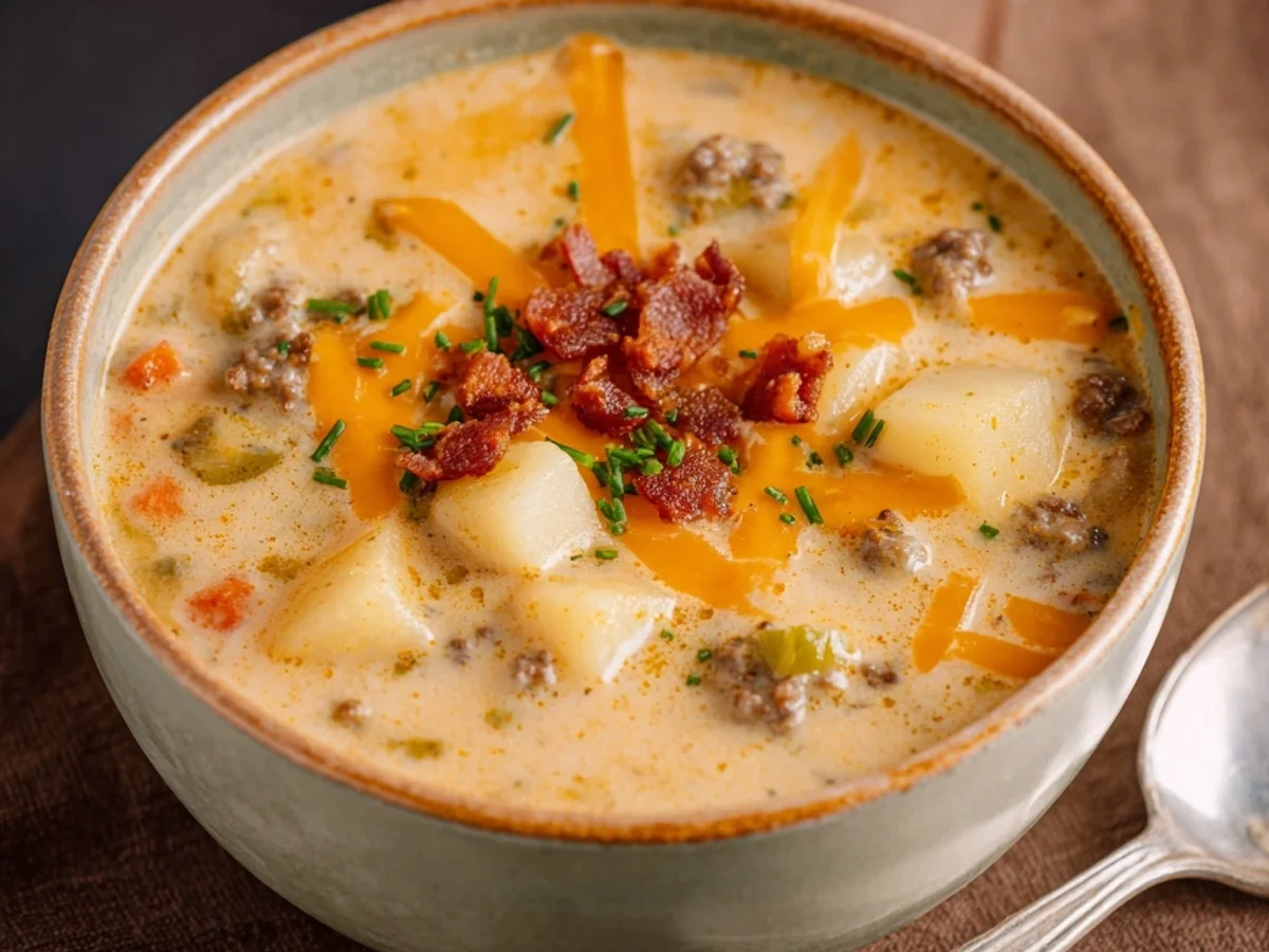 Hearty Cheeseburger Soup: Creamy, Savory Comfort - Image 2