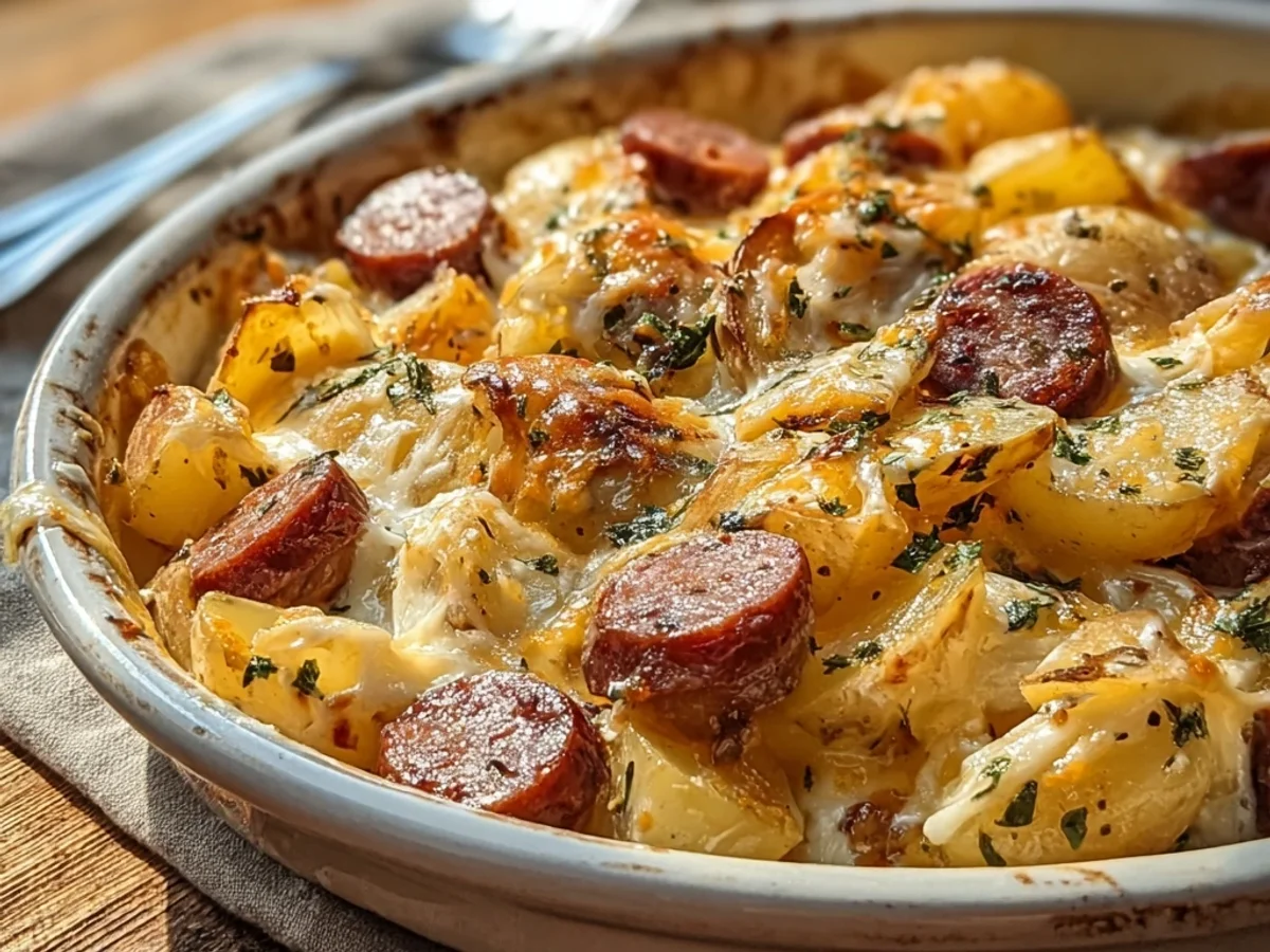 Hearty Cheesy Ranch Potatoes & Turkey Sausage Skillet - Image 2