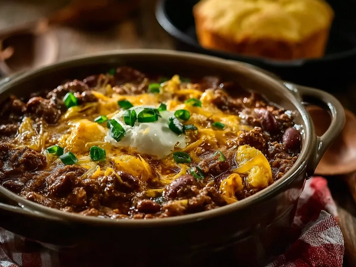 Hearty Cowboy Chili: A Rich & Smoky Stove-Top Bowl - Image 1