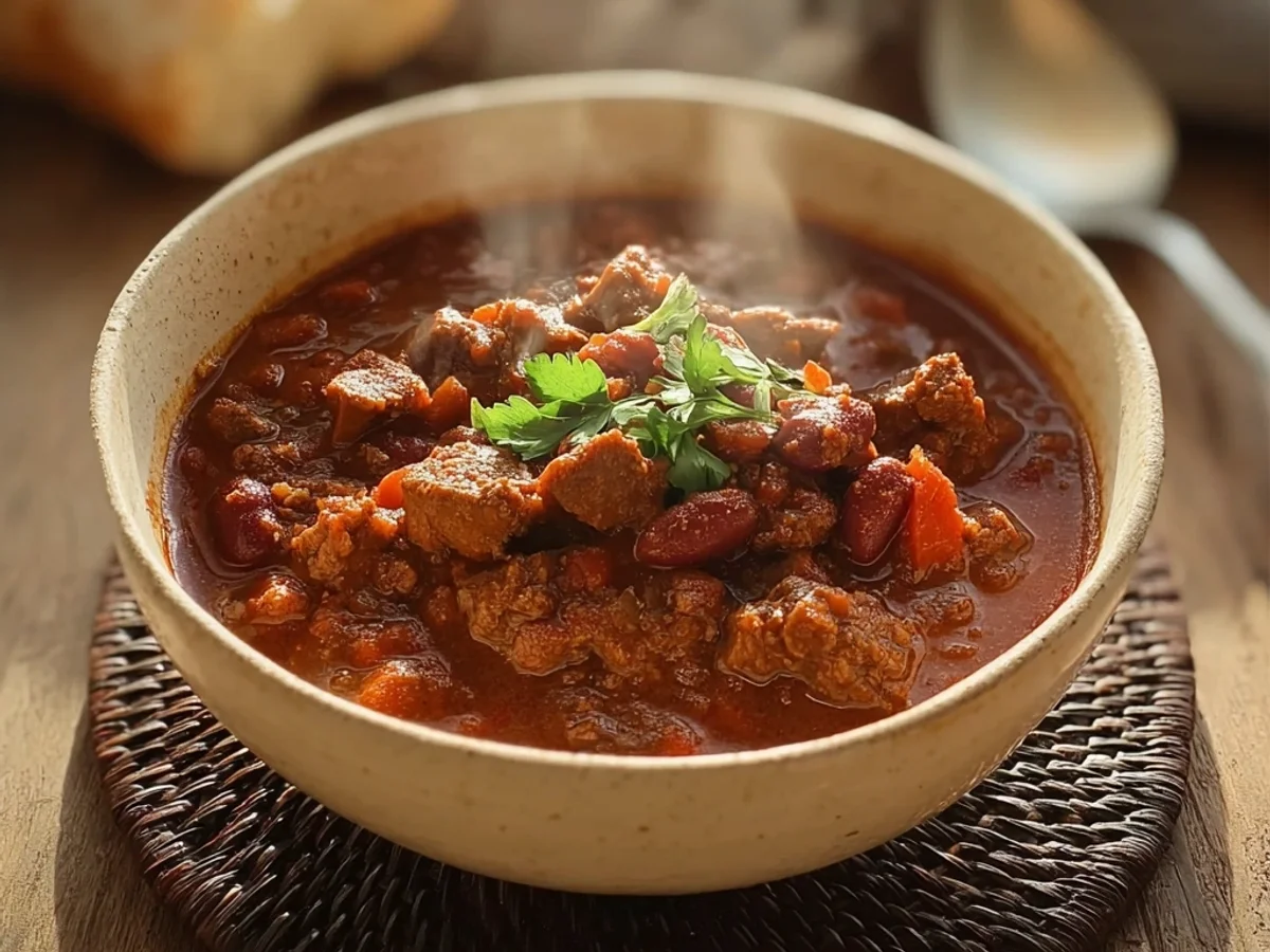 Hearty Deer Chili: Rustic & Flavorful Slow-Cooked Meal - Image 2