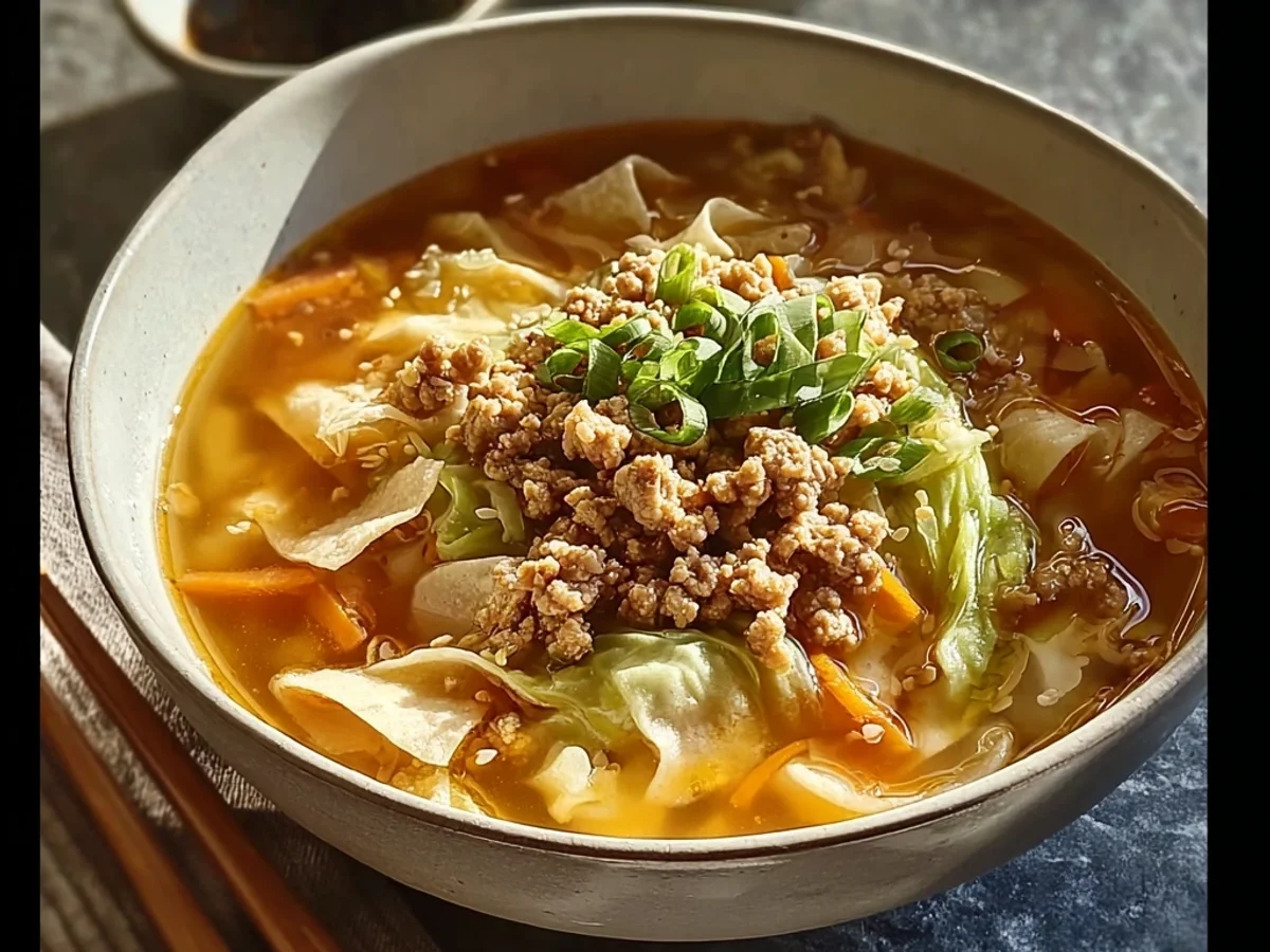 Hearty Egg Roll Soup with an Asian Twist - Image 1