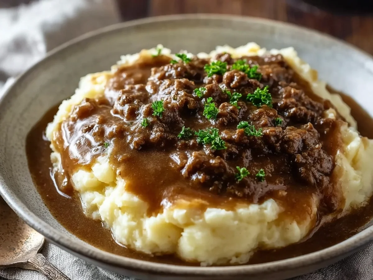 Hearty Hamburger Gravy and Mashed Potatoes - Image 2