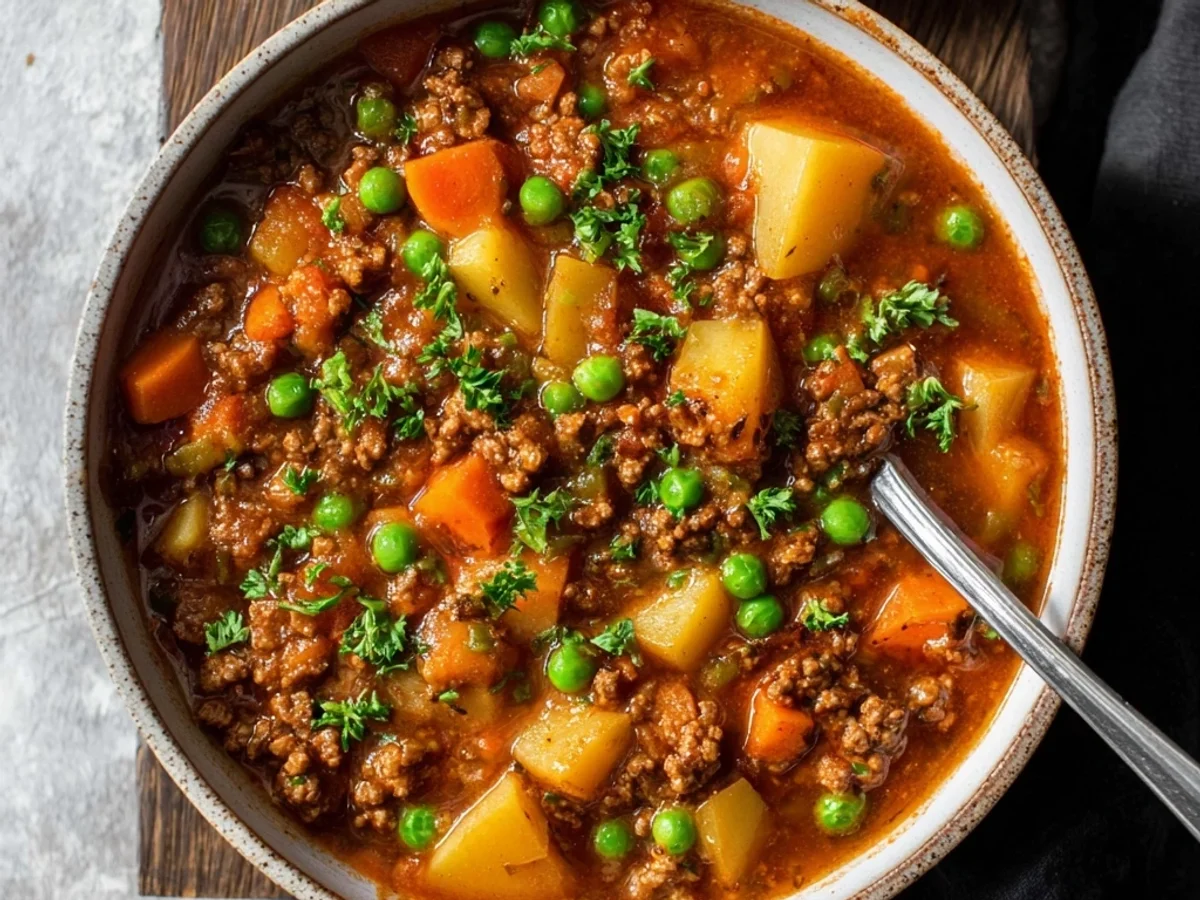 Hearty Hamburger Stew: A Family Meal Tradition - Image 1