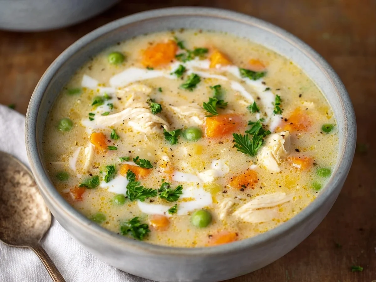 Hearty Healthy Chicken Pot Pie Soup Recipe - Image 2