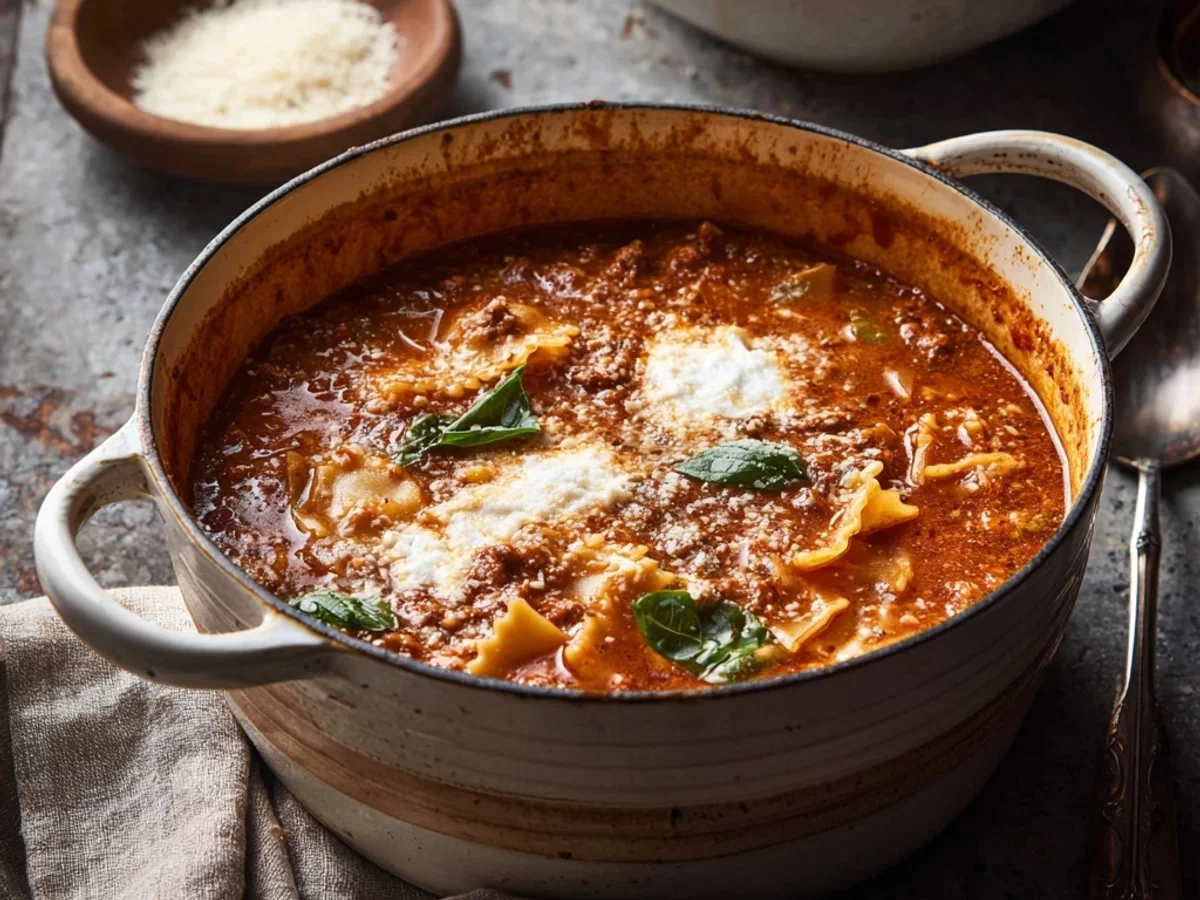 Hearty One Pot Lasagna Soup: Weeknight Comfort - Image 2