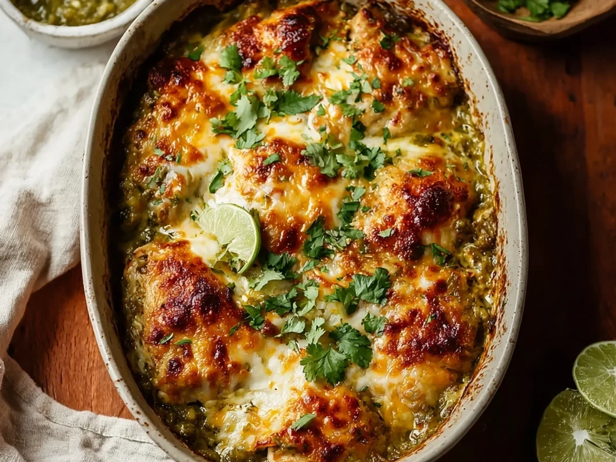 Hearty Salsa Verde Chicken Casserole for Busy Nights - Image 1