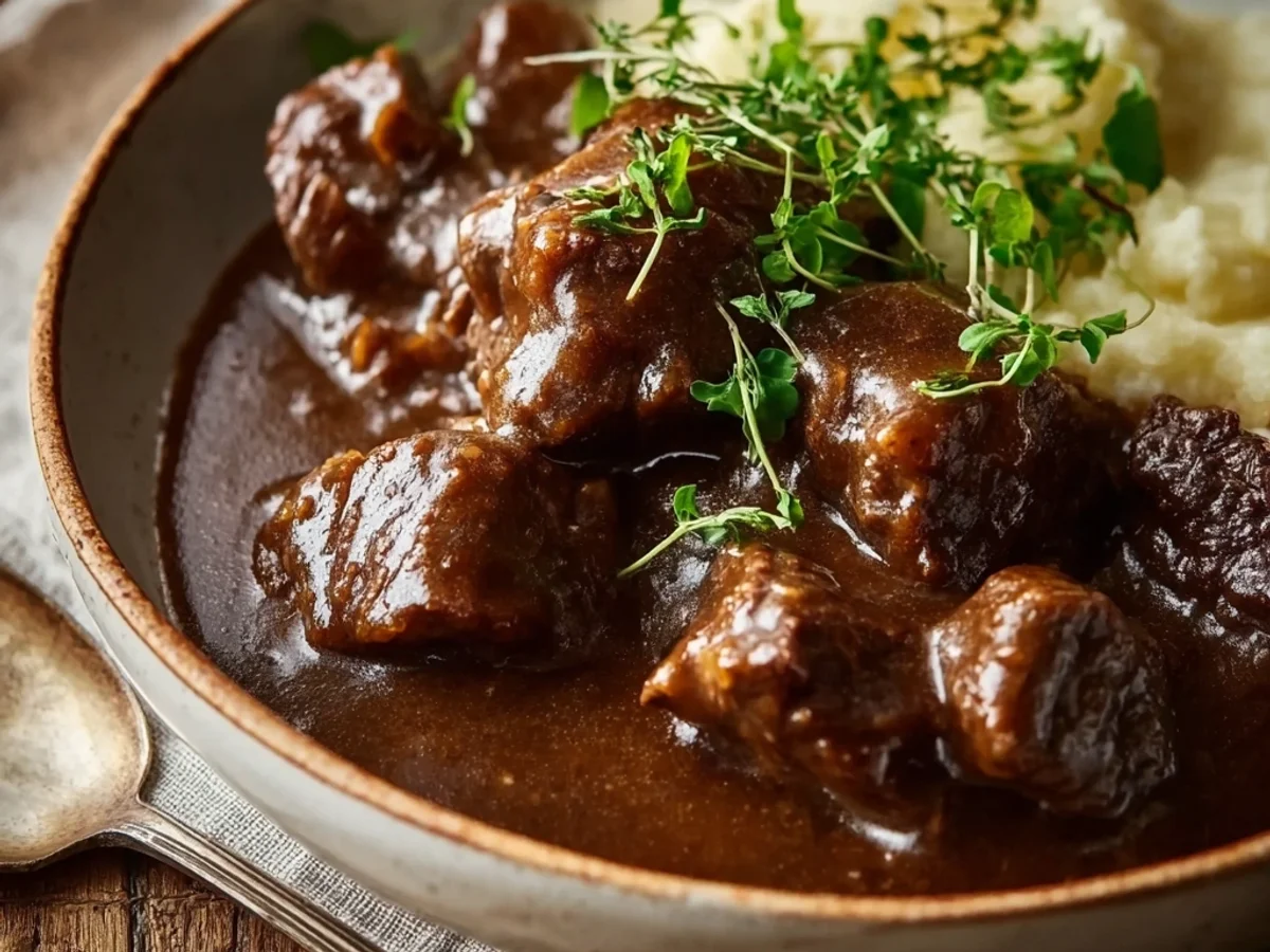 Hearty Sirloin Tips in Rich Gravy: A Weeknight Comfort - Image 1