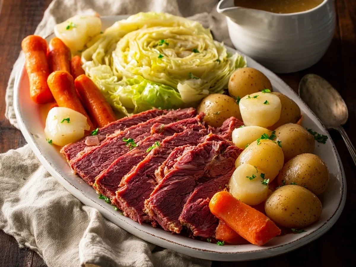 Hearty Slow Cooker Corned Beef & Cabbage Dinner - Image 1