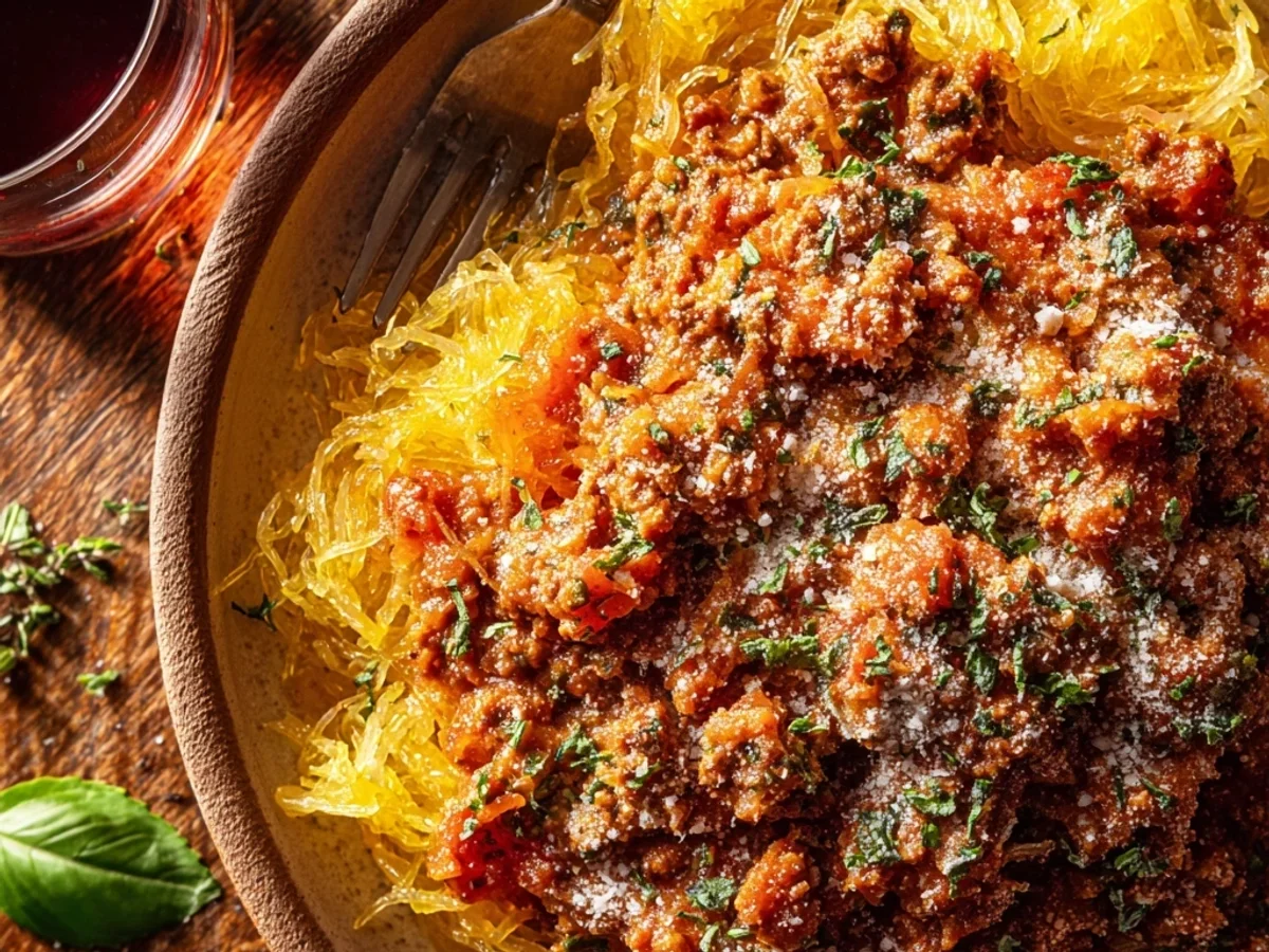 Hearty Spaghetti Squash Bolognese: A Lighter Dinner - Image 1