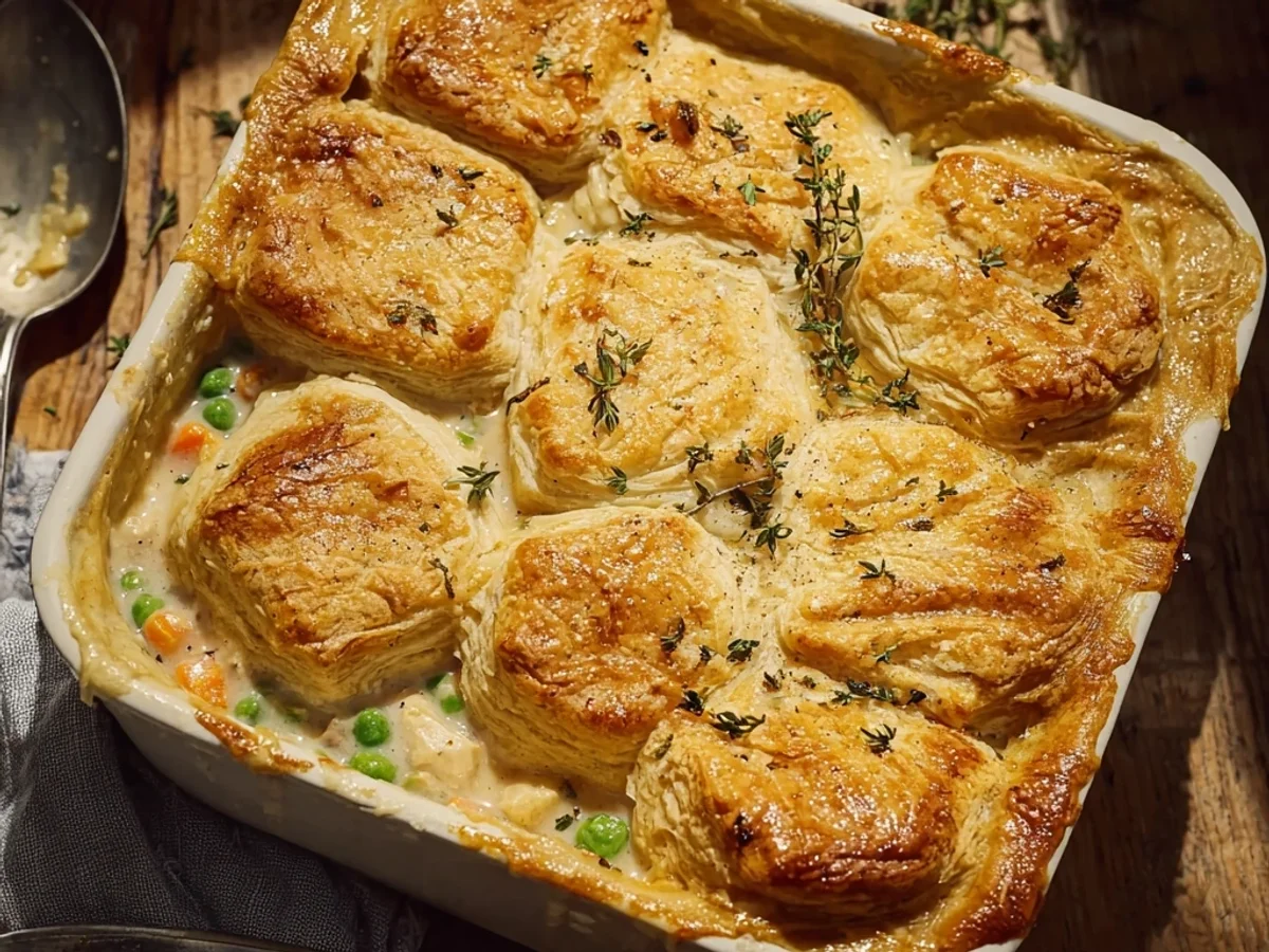 Homestyle Chicken Pot Pie Casserole: Easy Weeknight Meal - Image 1
