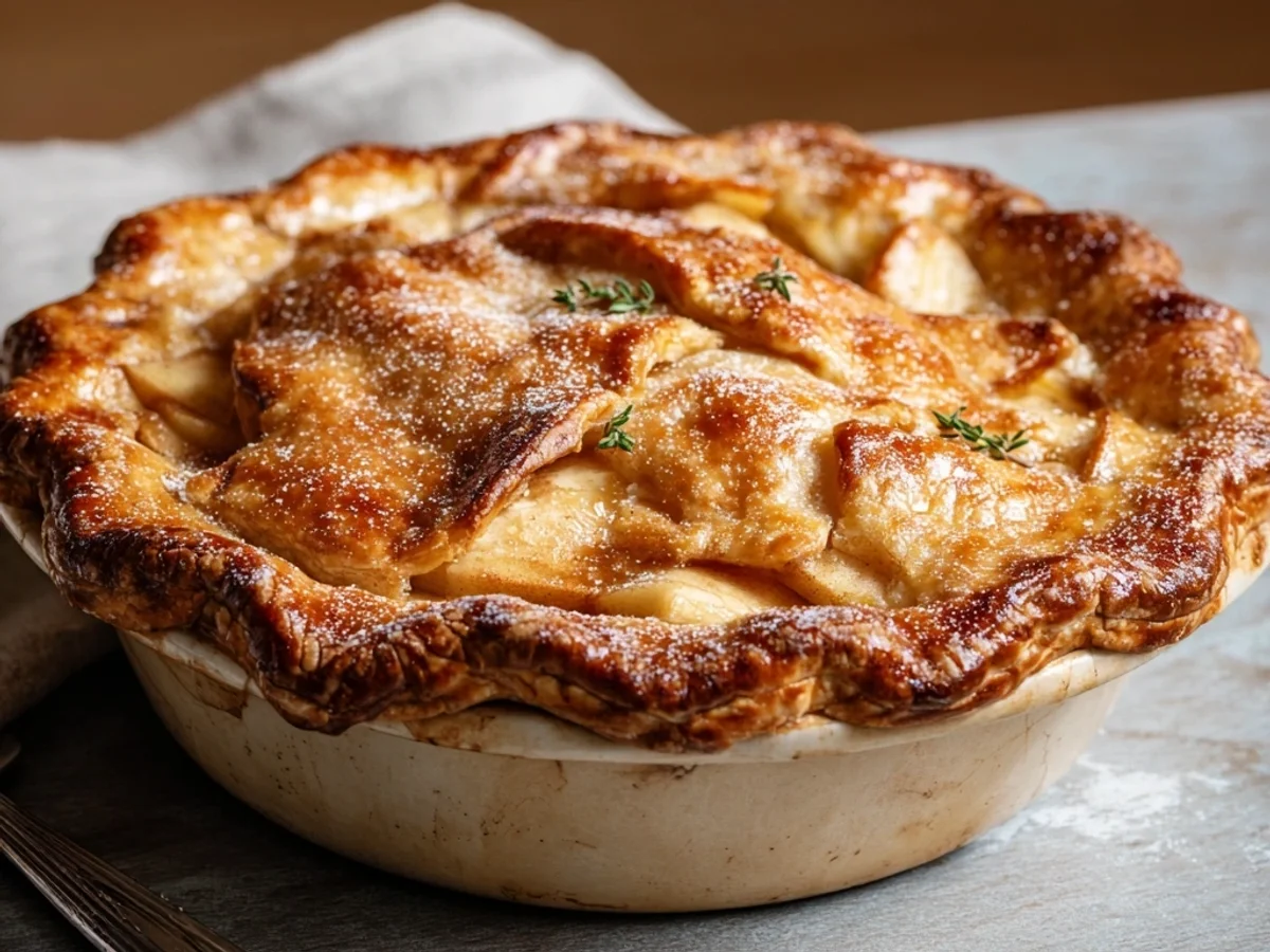 Homestyle Grandma's Old Fashioned Apple Pie with Spices - Image 2