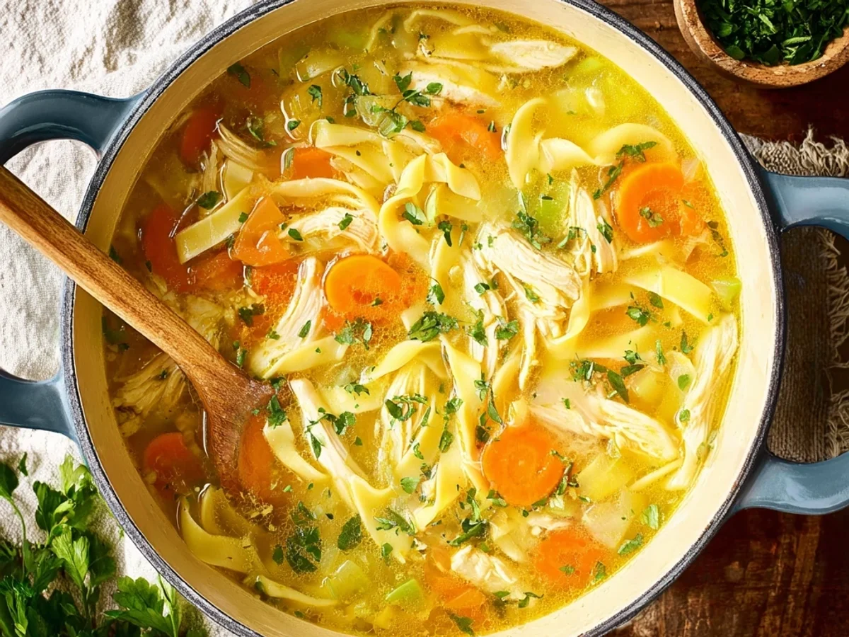 Homestyle Healing Chicken Noodle Soup: A Comforting Bowl - Image 1