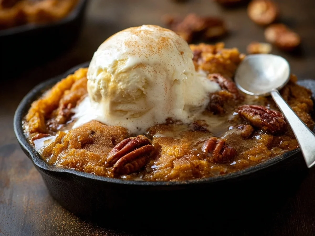 Homestyle Pumpkin Pecan Cobbler Recipe - Image 1