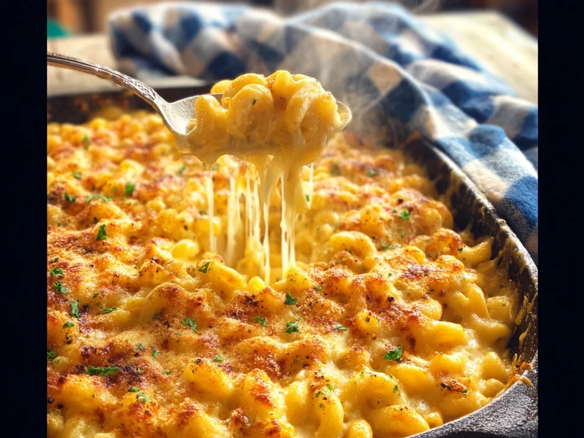 Homestyle Southern Baked Macaroni and Cheese - Image 1