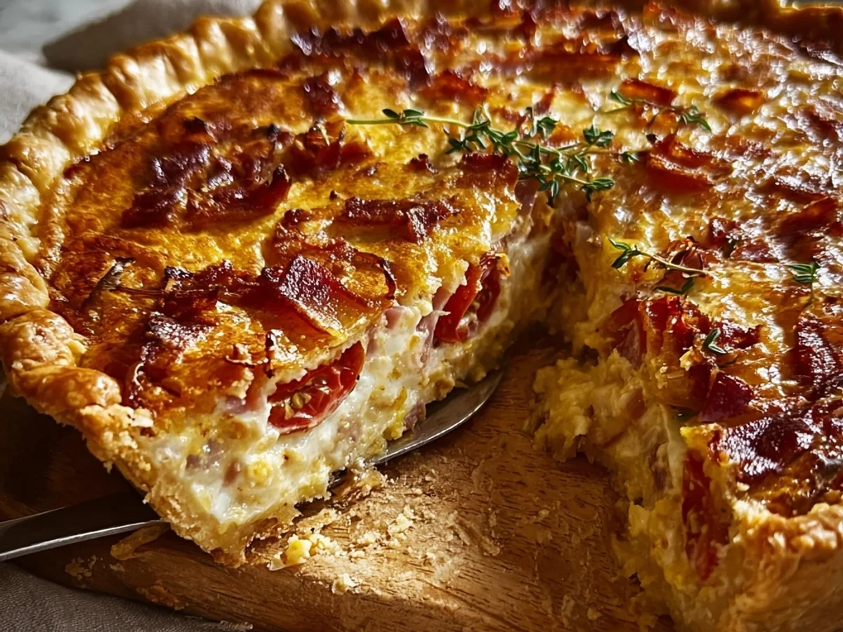 Homestyle Turkey Ham Onion Tomato Pie: Savory & Simple - Image 2
