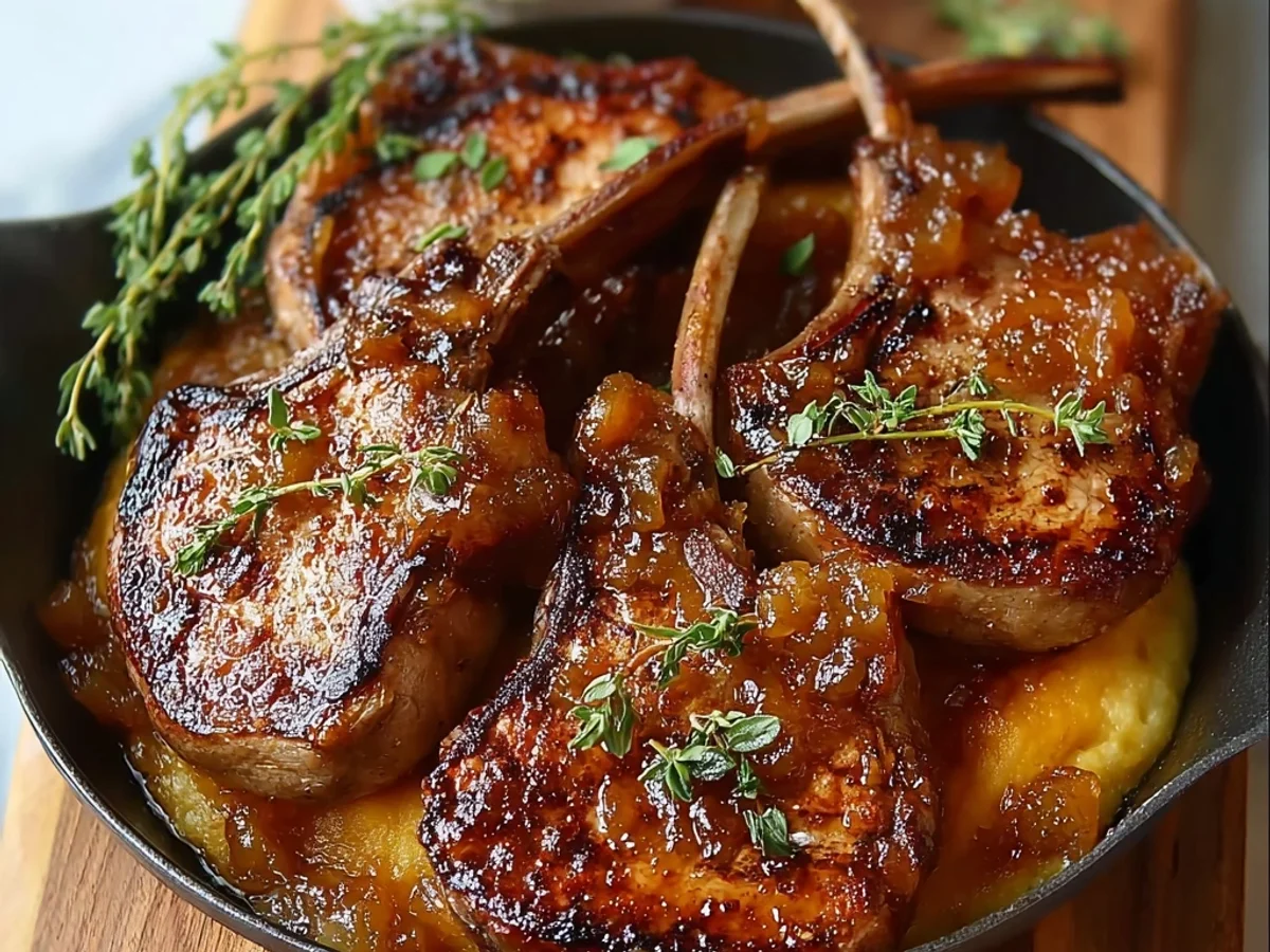 Juicy Apple Butter Lamb Chops: My Fall Dinner Favorite - Image 1