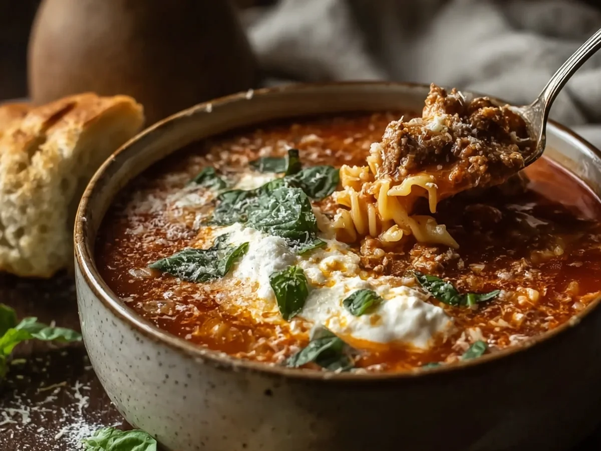 Lasagna Soup: A Hearty, Cheesy Bowl - Image 1