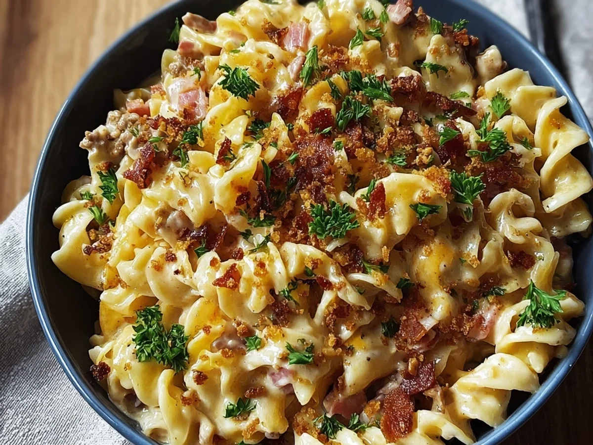 Loaded Turkey Ham Cheeseburger Pasta: Skillet Comfort - Image 2