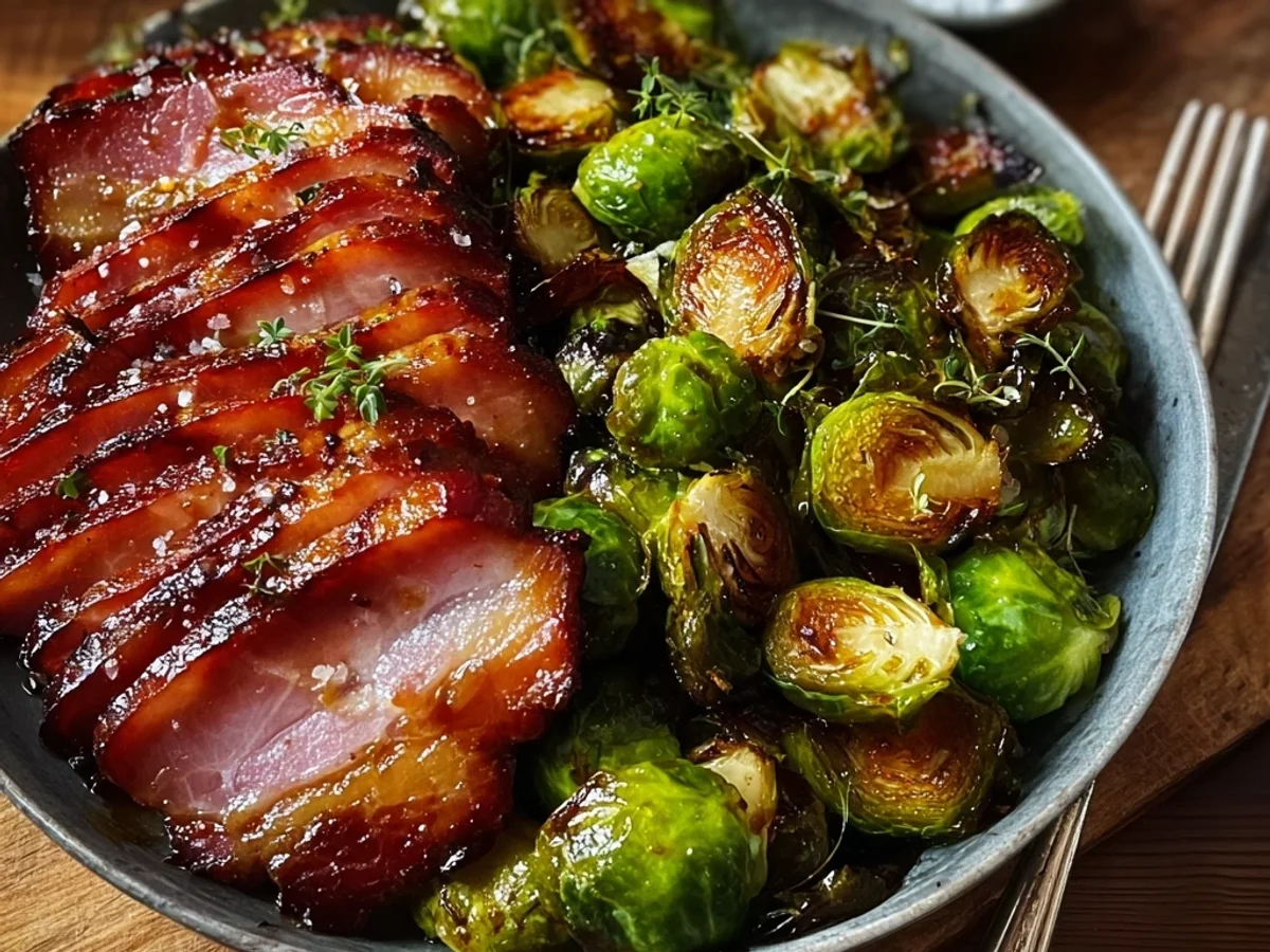 Maple Turkey Ham Brussels Sprouts: Sweet & Savory Roast - Image 2