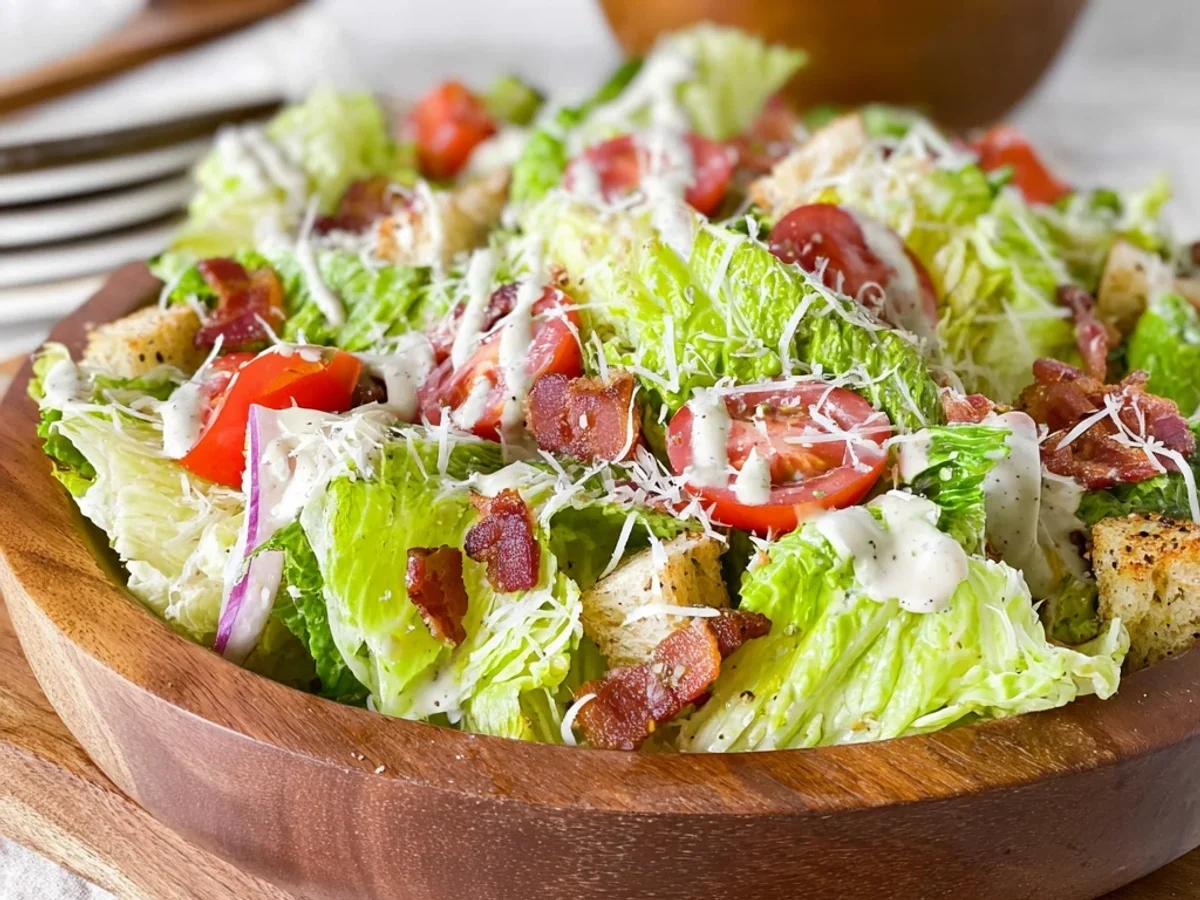 Mom's Best BLT Caesar Salad: A Tangy Family Favorite - Image 1