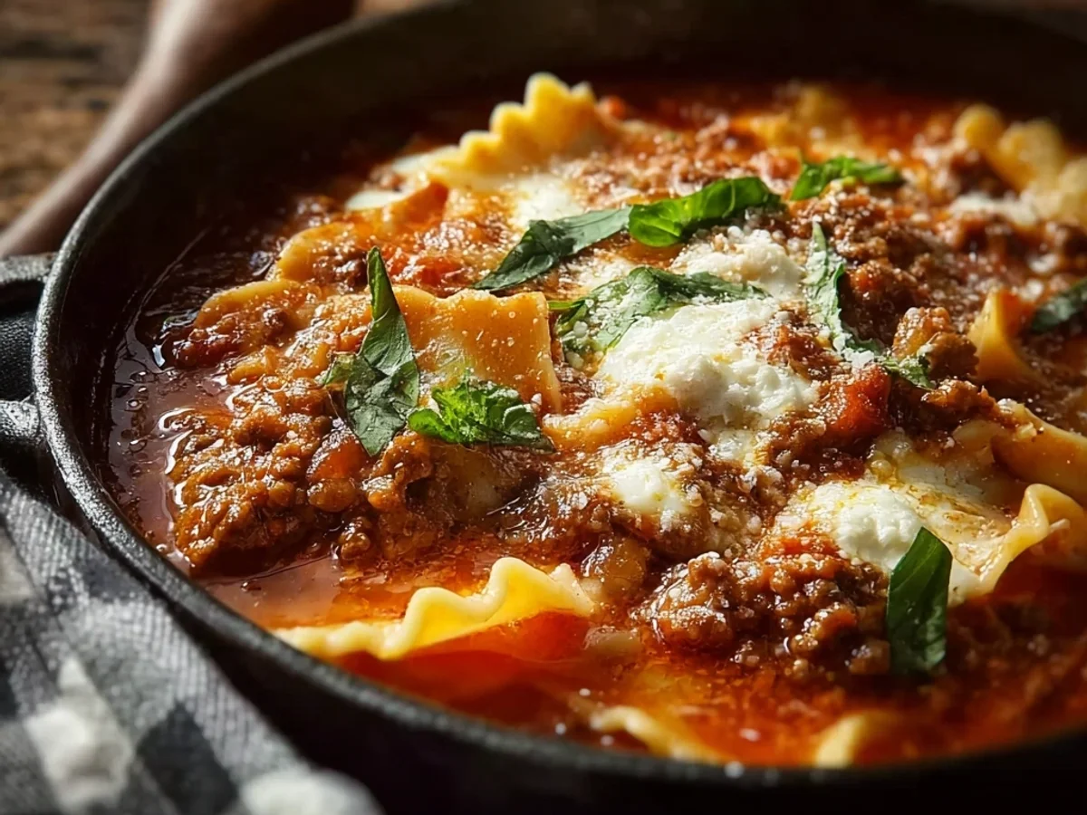 One Pot Lasagna Soup: Weeknight Italian Flavor - Image 1