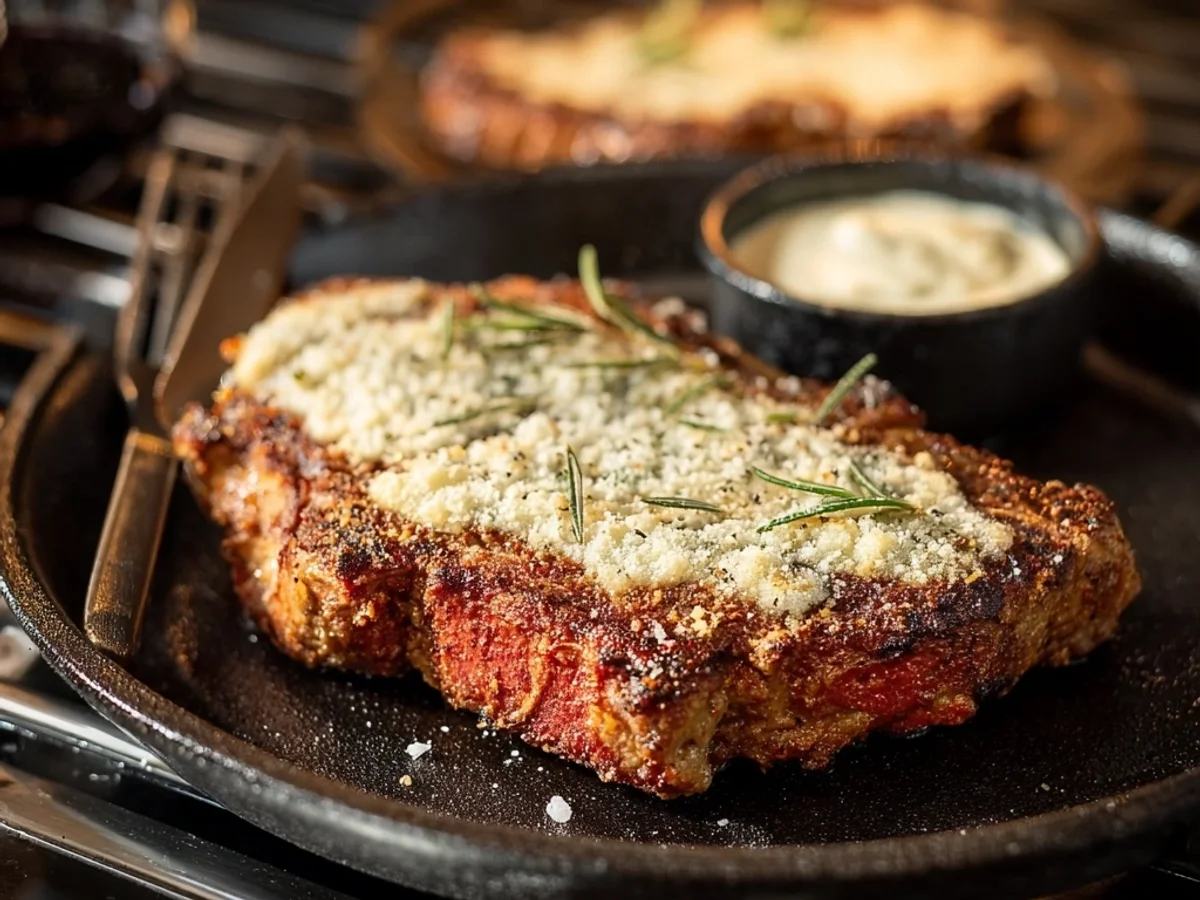 Parmesan Crusted Steak: Crispy, Flavorful Dinner Delight - Image 1