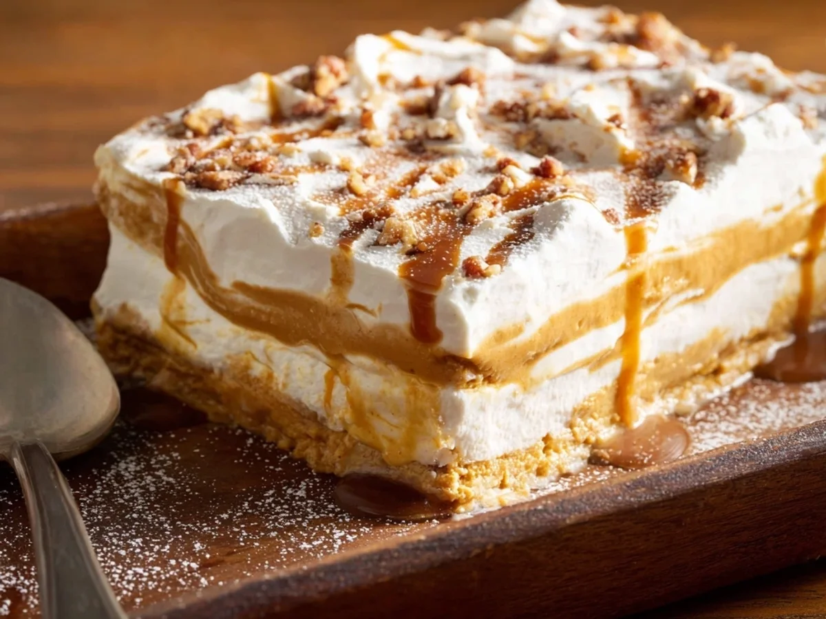 Pumpkin Cheesecake Lasagna: Rich & Creamy Layers - Image 1