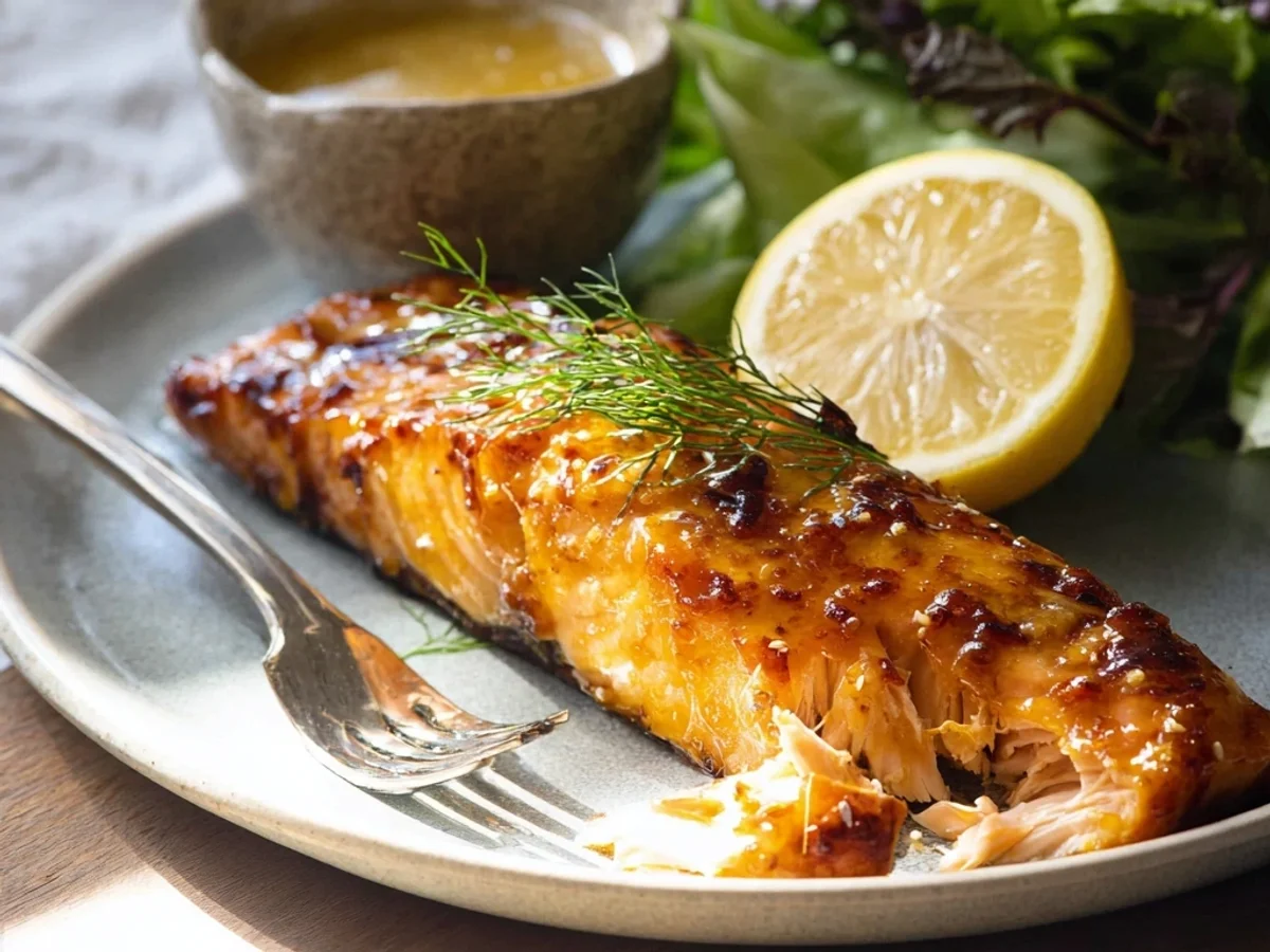 Quick Air Fryer Honey Mustard Salmon - Image 2