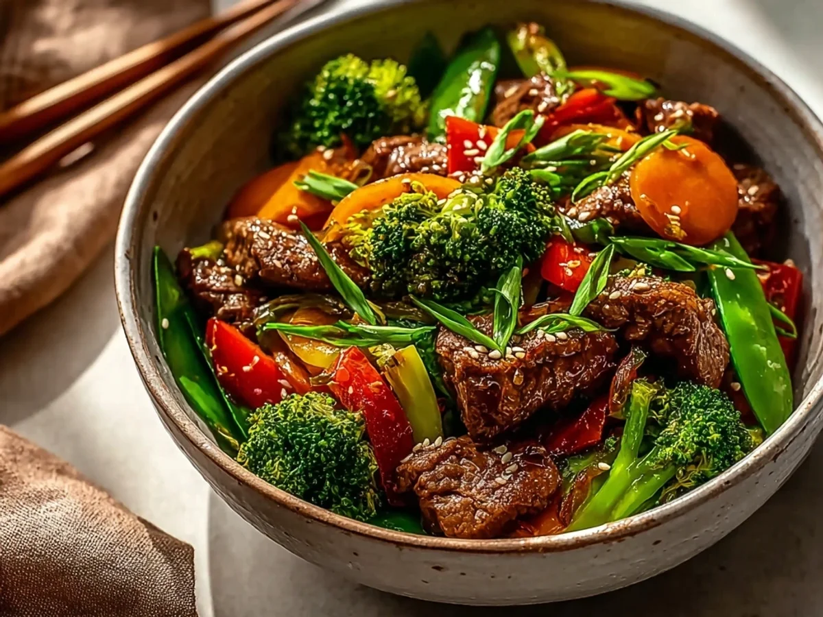 Quick Beef Stir Fry with Fresh Veggies: A Weeknight Favorite - Image 1
