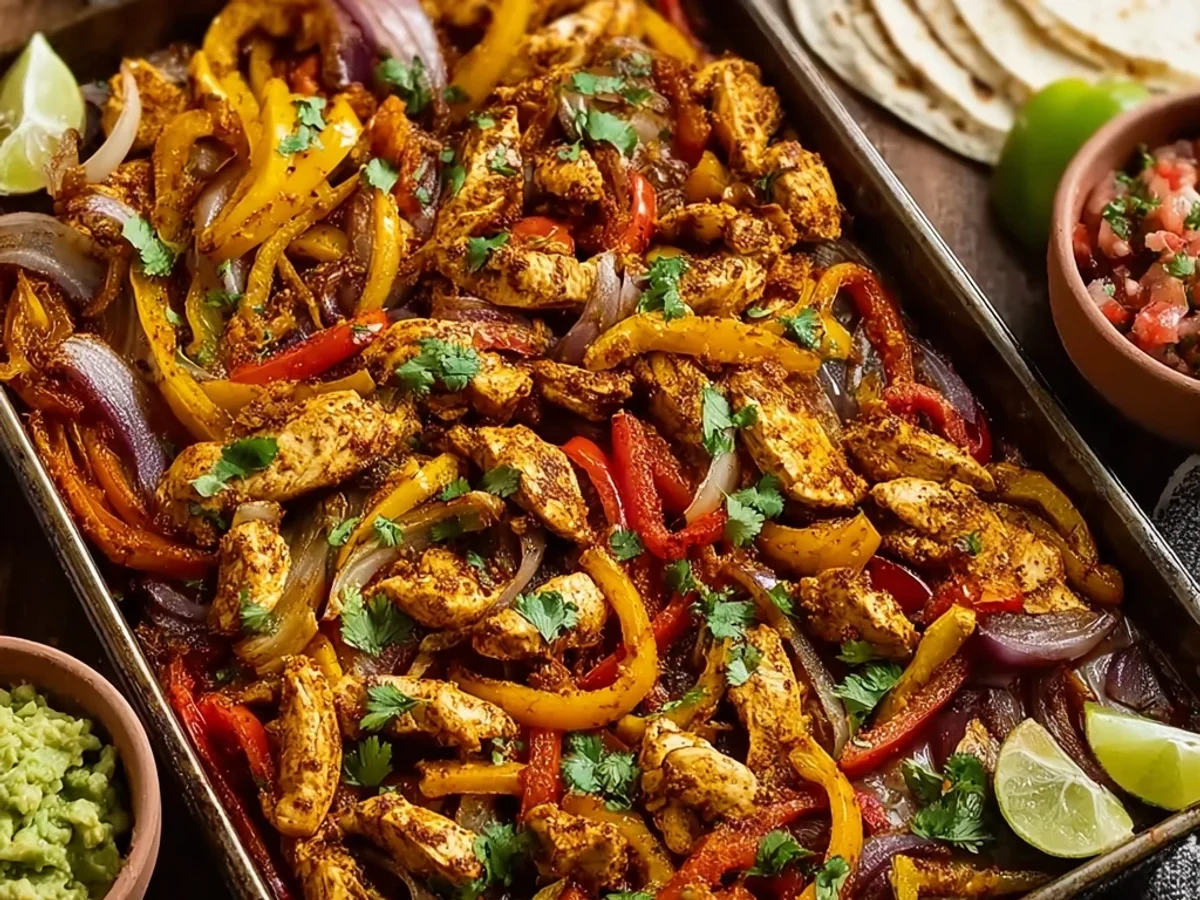 Quick Sheet Pan Chicken Fajitas: Flavorful Weeknight Meal - Image 2