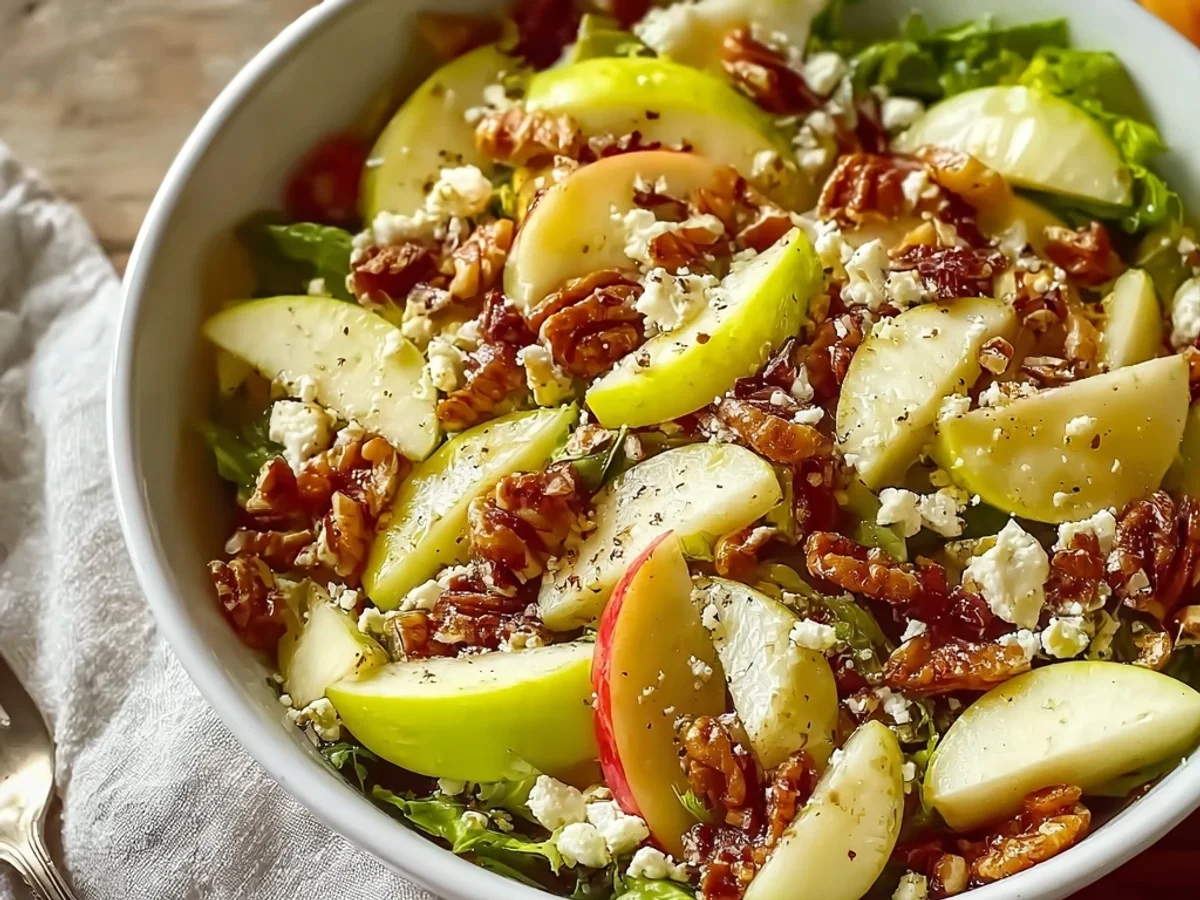 Refreshing Apple Salad with Tangy Yogurt Dressing - Image 1