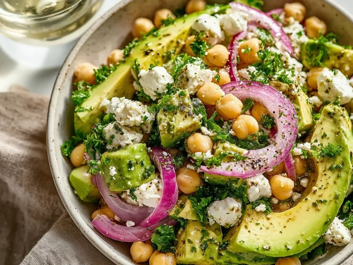 Refreshing Chickpea Feta Avocado Salad: Bright, Zesty & Easy - Image 2