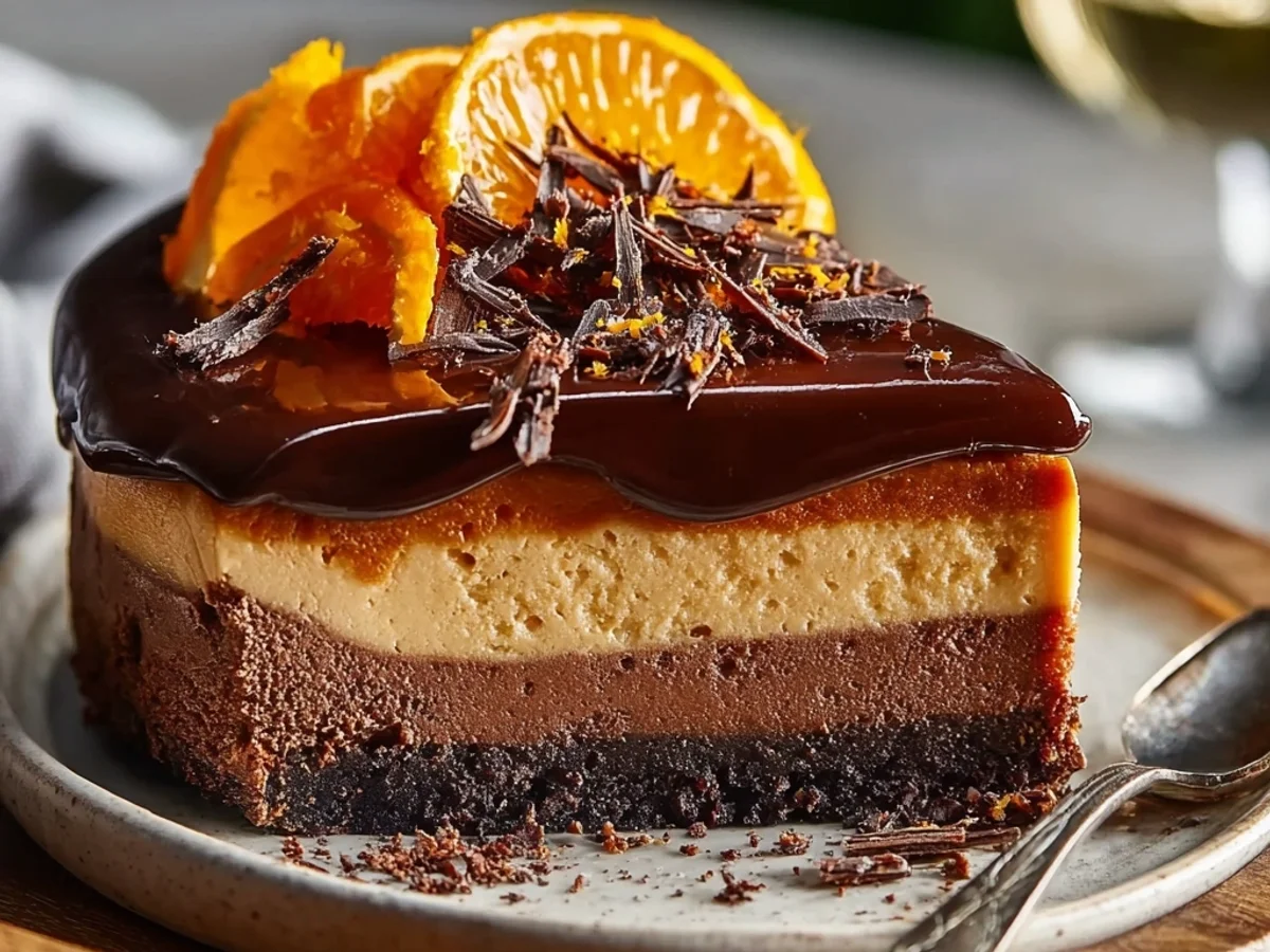 Rich Chocolate Orange Cheesecake: A Citrus Dream - Image 2