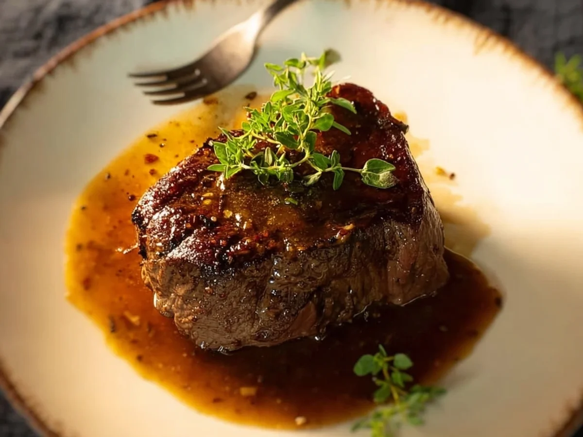Rich Filet Mignon with Chicken Broth Sauce - Image 1