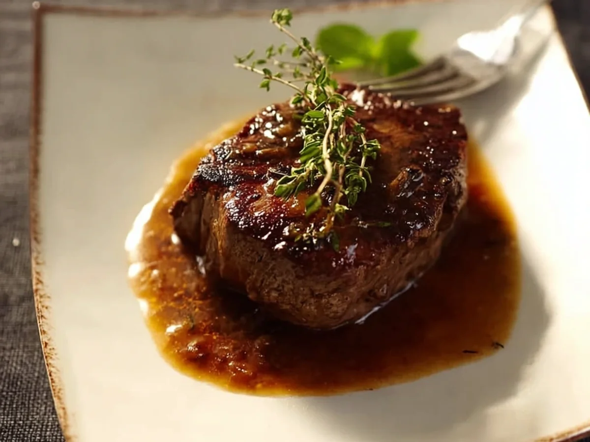 Rich Filet Mignon with Chicken Broth Sauce - Image 2