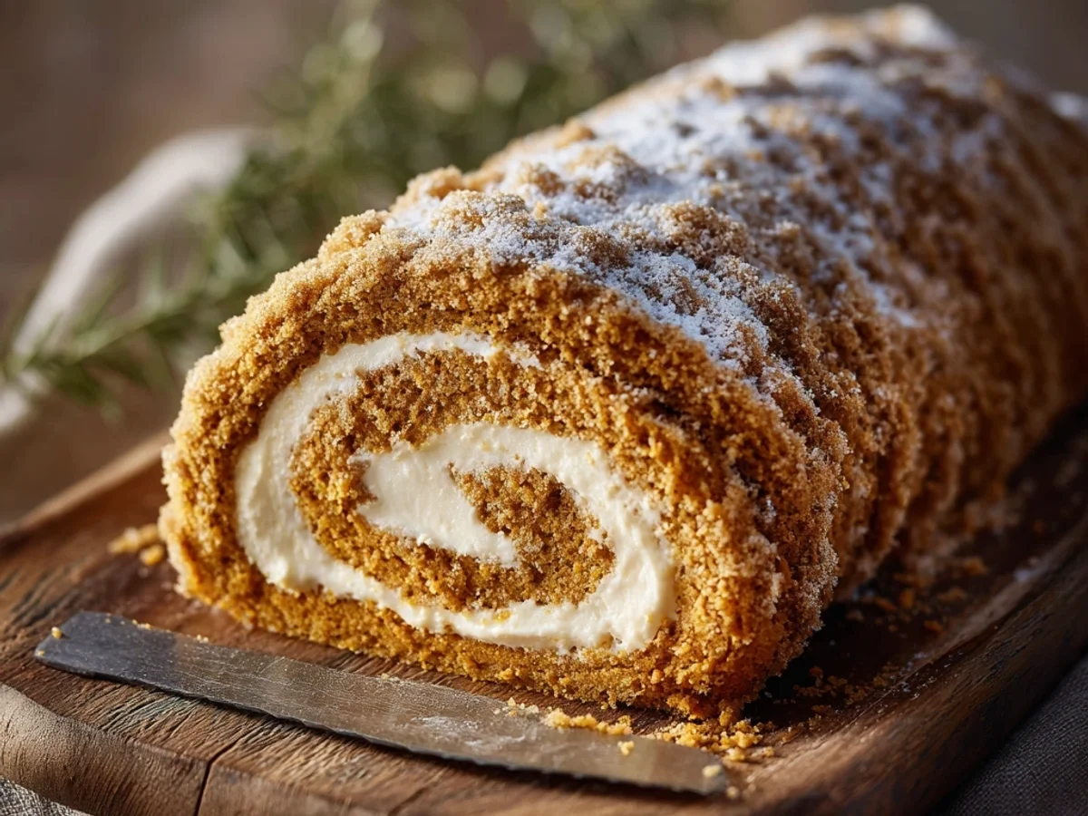 Rich Pumpkin Roll Recipe with Cream Cheese Swirl - Image 3