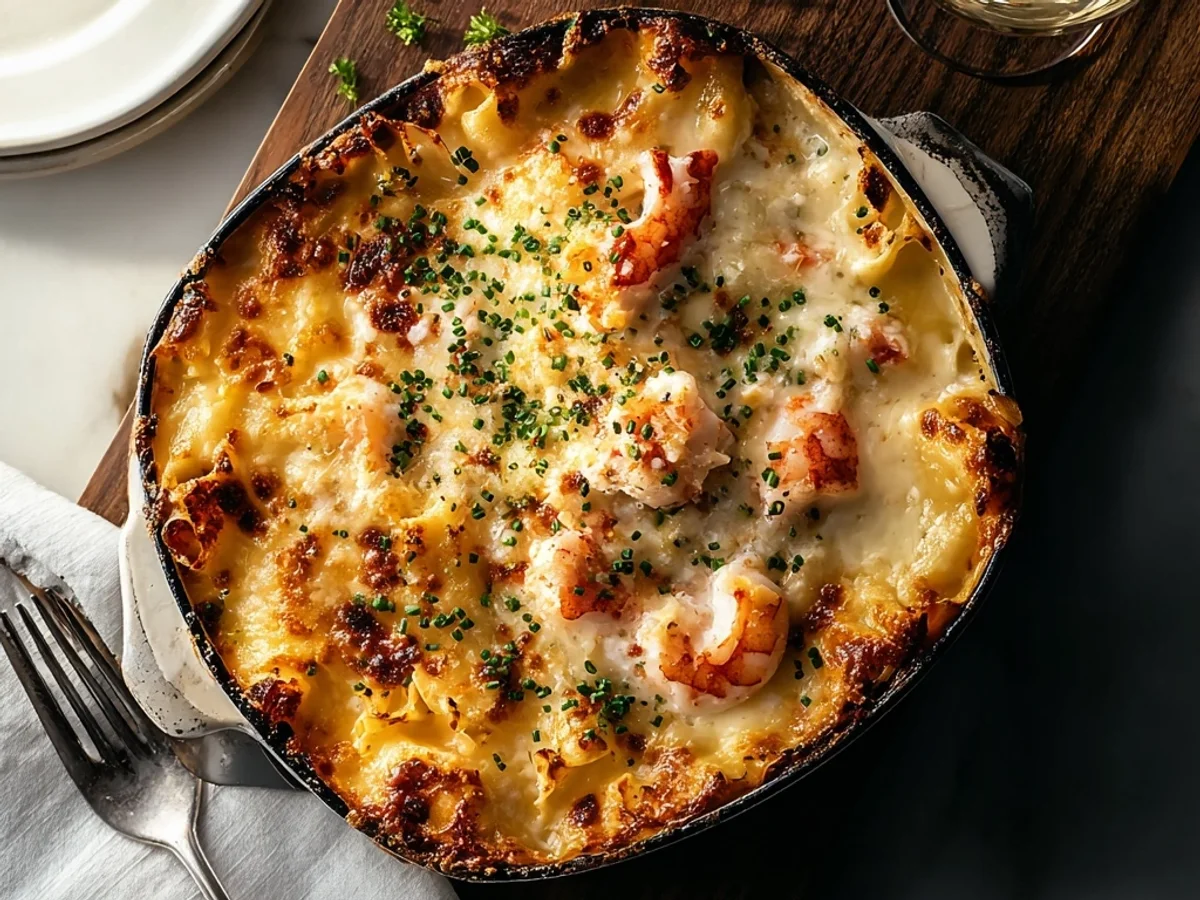 Rich Seafood Lasagna with Lobster and Shrimp Recipe - Image 1