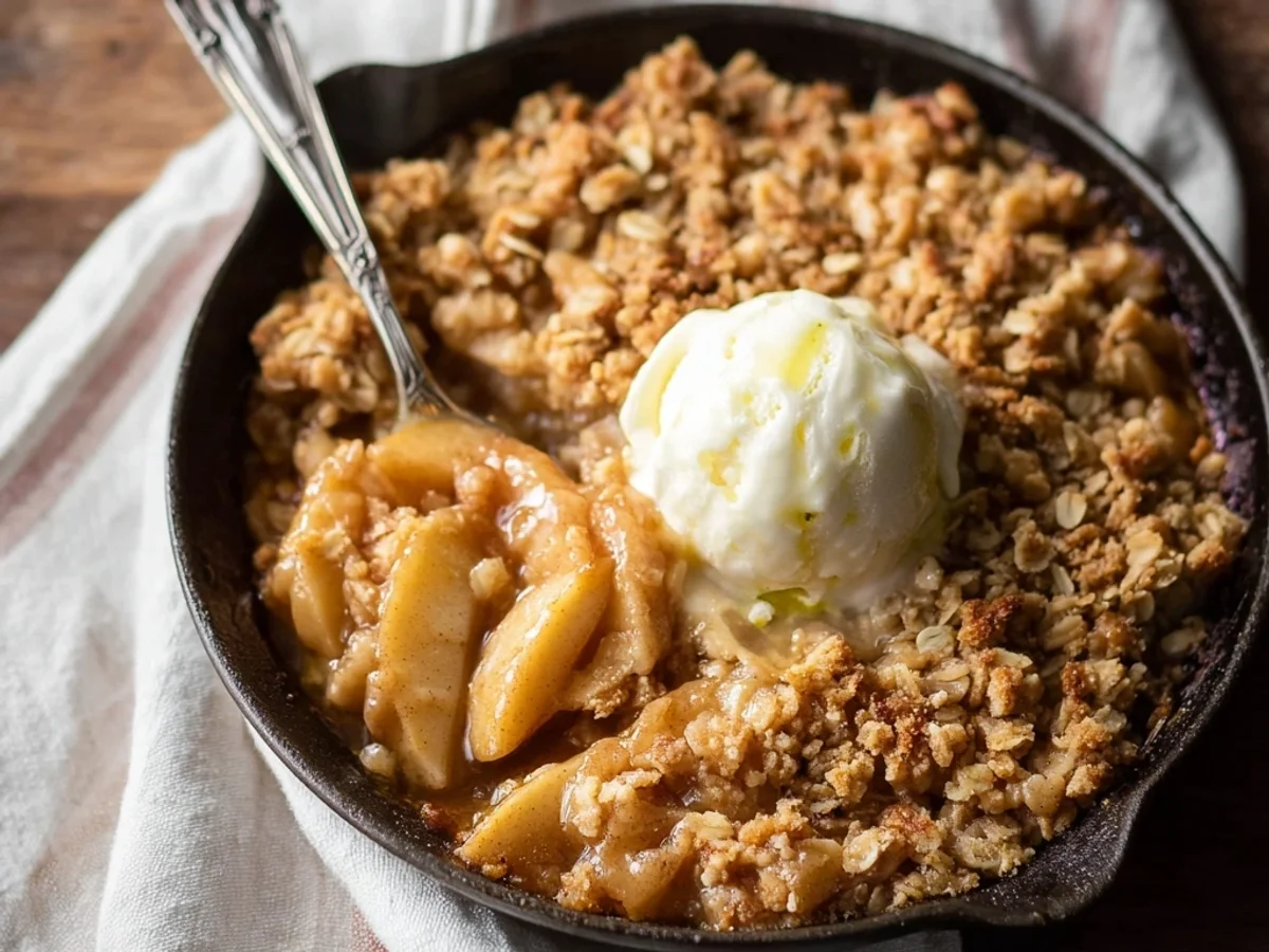 Rustic Apple Crisp Recipe with Spiced Oat Topping - Image 1