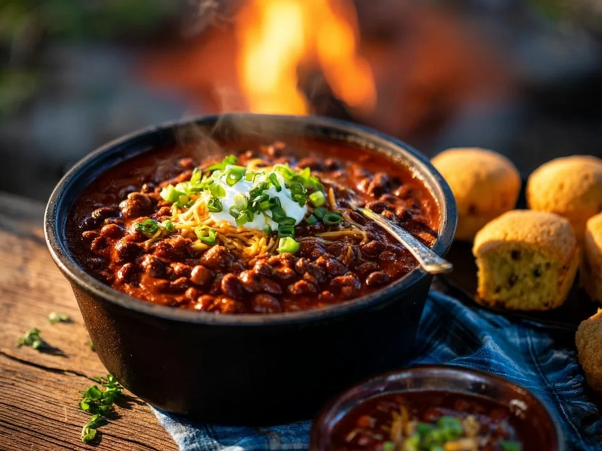 Rustic Campfire Cowboy Chili: Slow-Simmered Warmth - Image 2