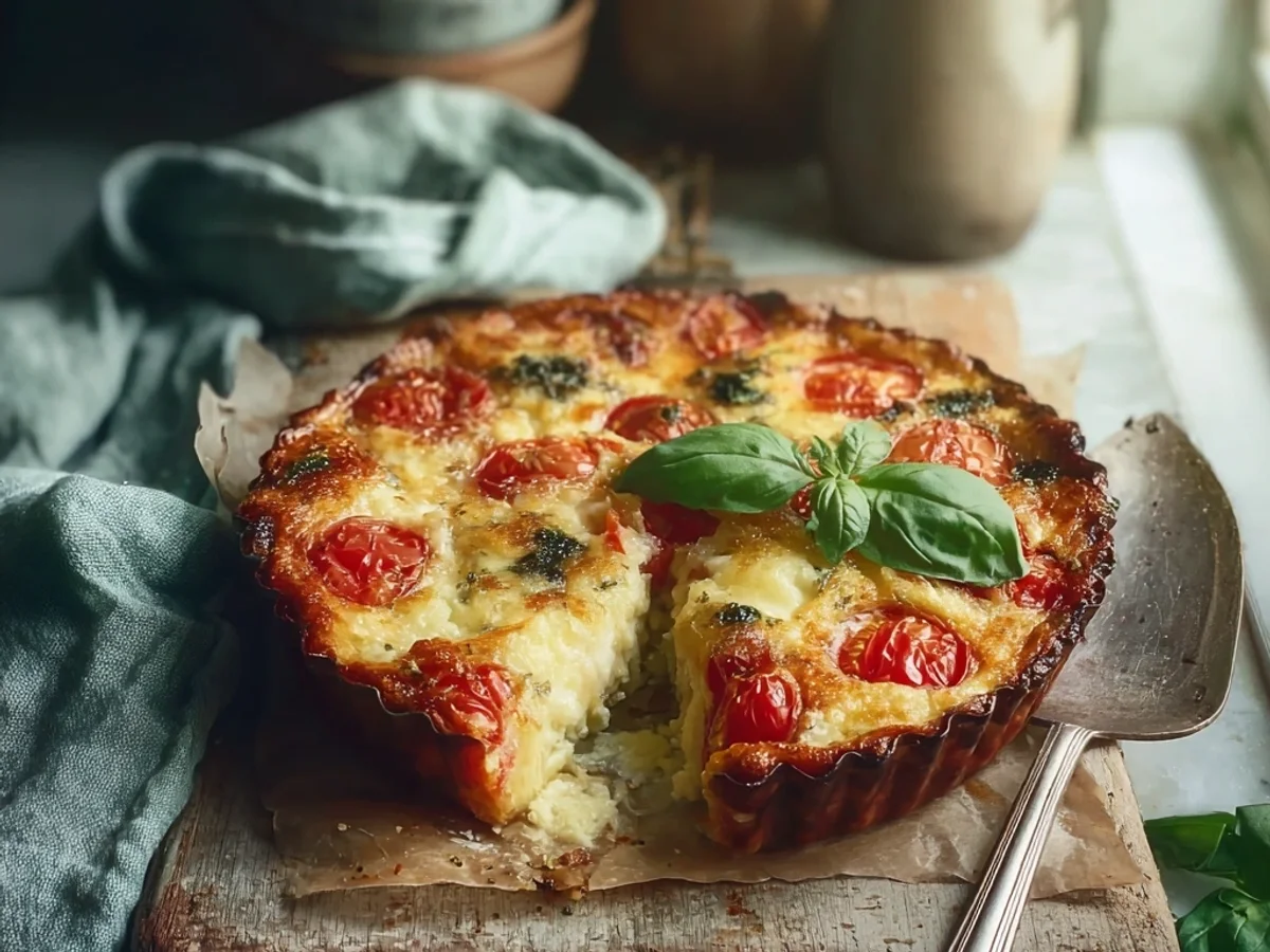 Rustic Crustless Southern Tomato Pie: A Summer Delight - Image 2
