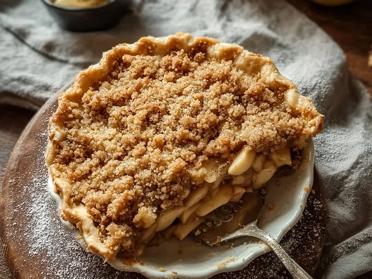 Rustic Dutch Apple Pie with Crumb Topping - Image 1