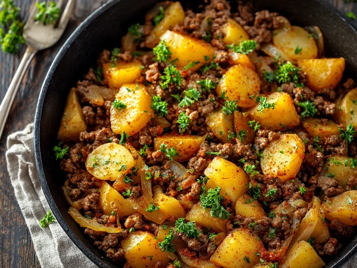 Rustic Ground Beef and Potatoes: A Skillet Favorite - Image 2