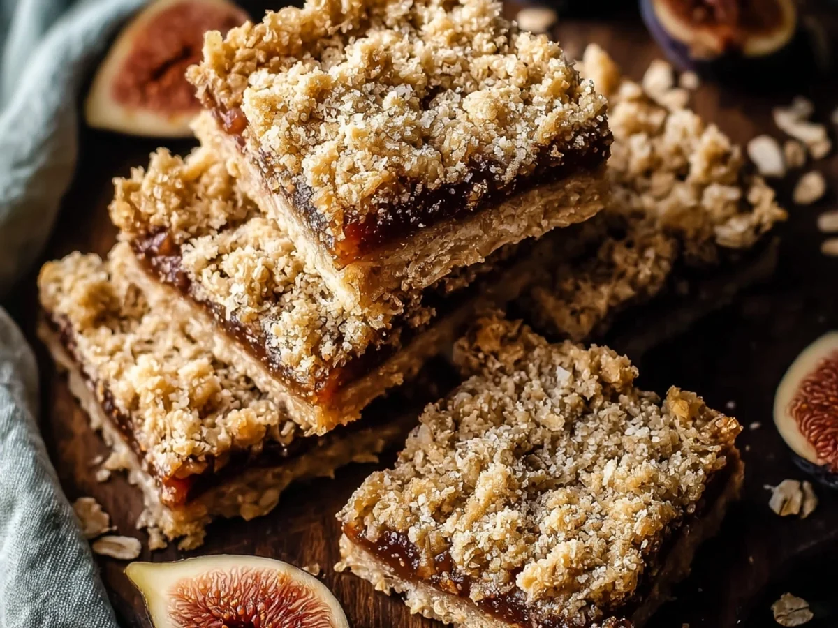 Rustic Homemade Fig Bars Oatmeal for a Sweet Snack - Image 1